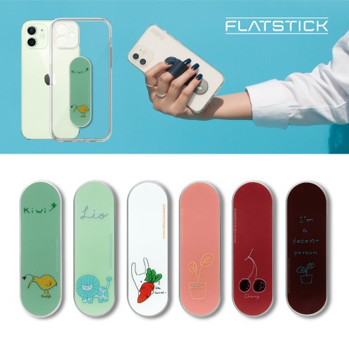 Momostick Flat Stick Julie Writer Series 4,5 Mobile Phone Finger Grip Smart Ring Holder