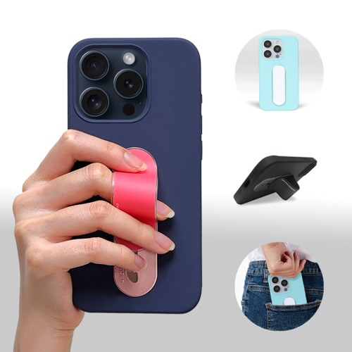 Momo Stick iPhone 15 Pro Max Silicon Color Slim Grip Case